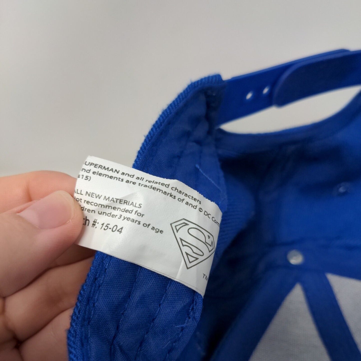 Superman Snapback Hat Multi One Size Embroidered Adjustable Colorblock