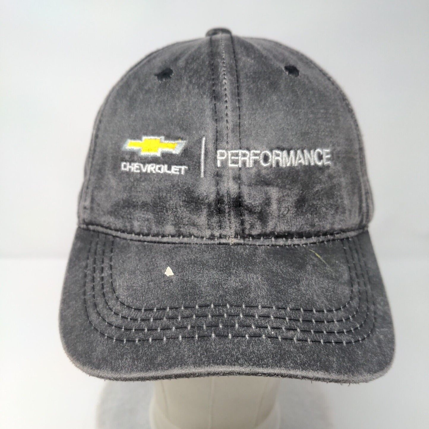 Chevrolet Performance Strapback Hat Gray OSFM Adjustable Outdoor Cap Platinum
