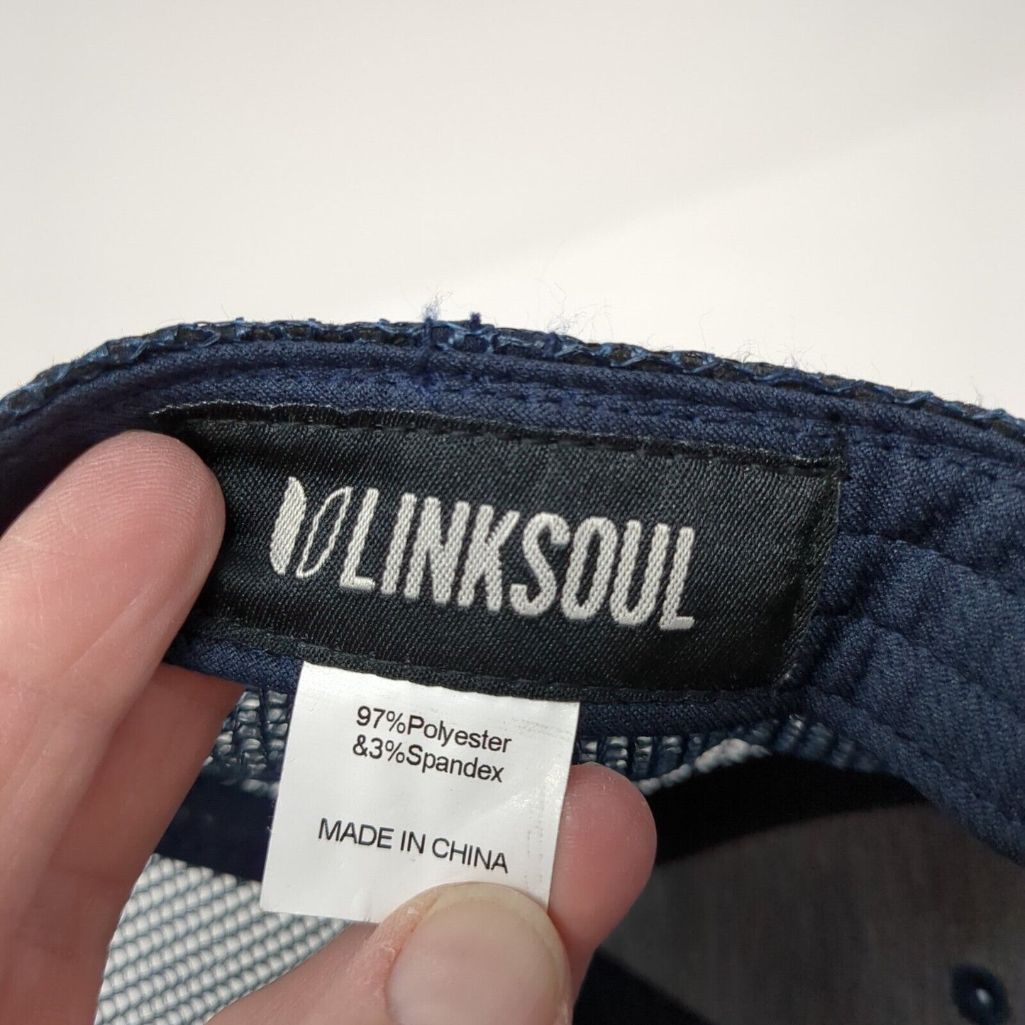 Worldserve International Snapback Trucker Hat Blue OS Adjustable Mesh Linksoul