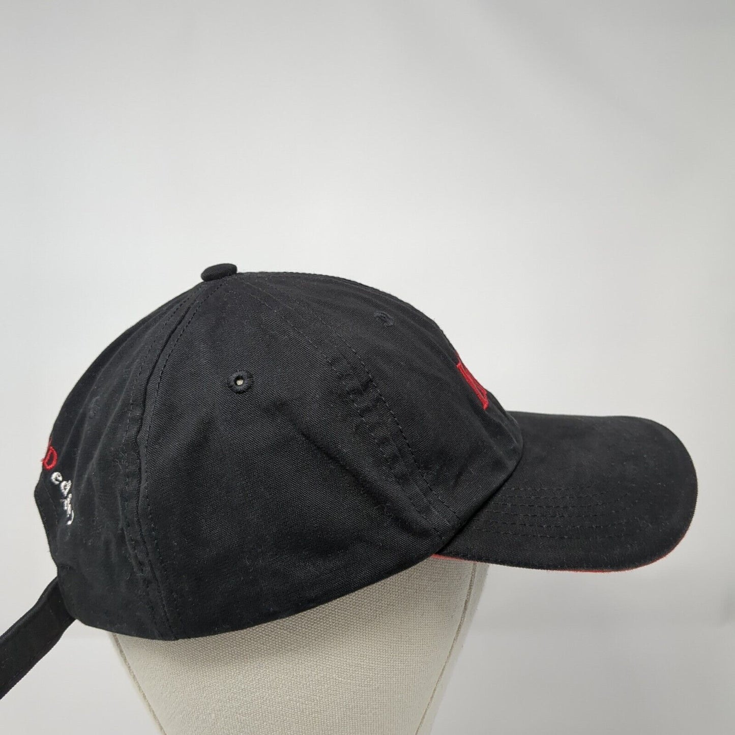 Elite Ask For The Red Edge Slideback Hat Black One Size Adjustable Embroidered