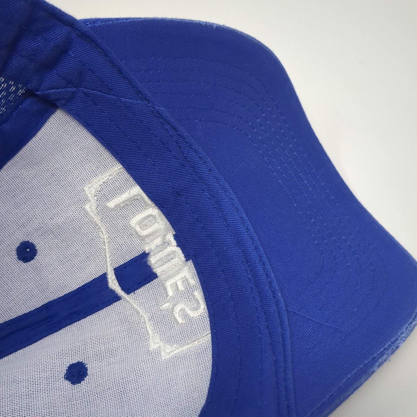 Lowe's Logo Strapback Hat Solid Blue One Size Adjustable Embroidered