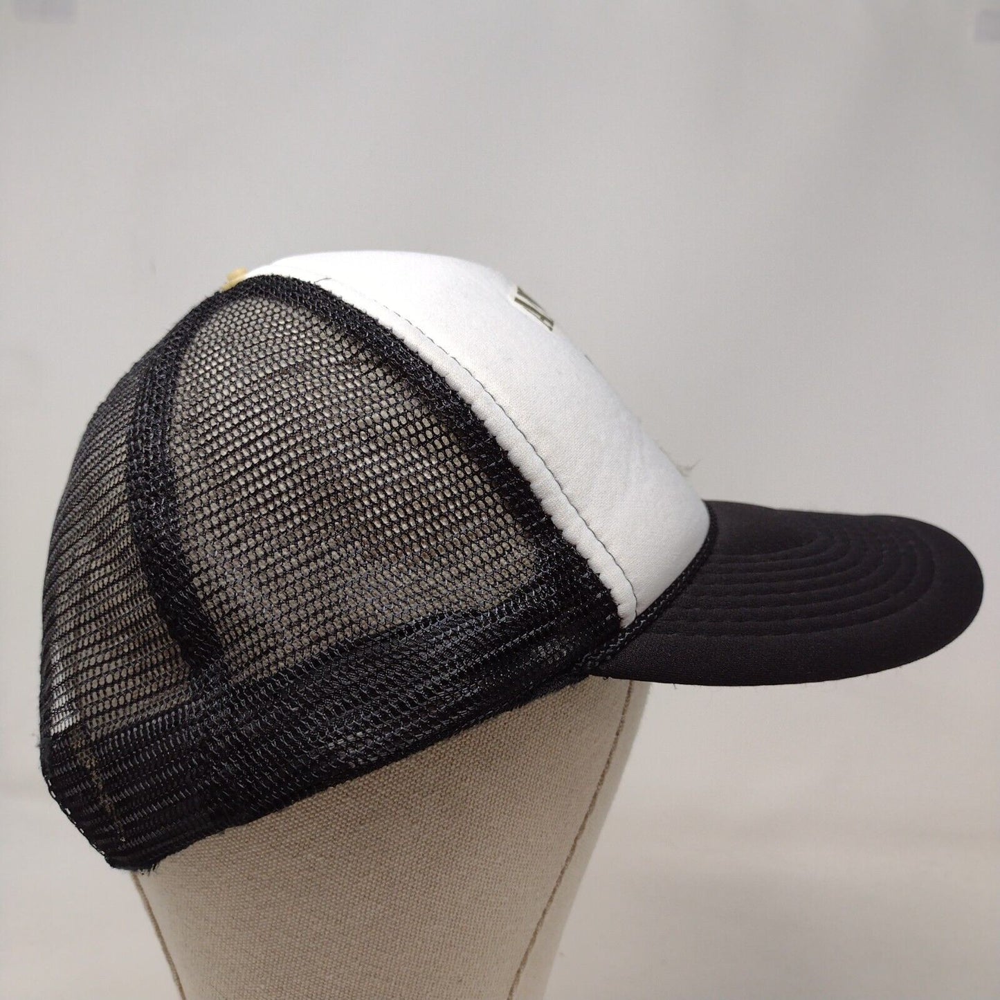 Annie's Army Snapback Rope Trucker Hat Black OSFM Mesh Back Otto