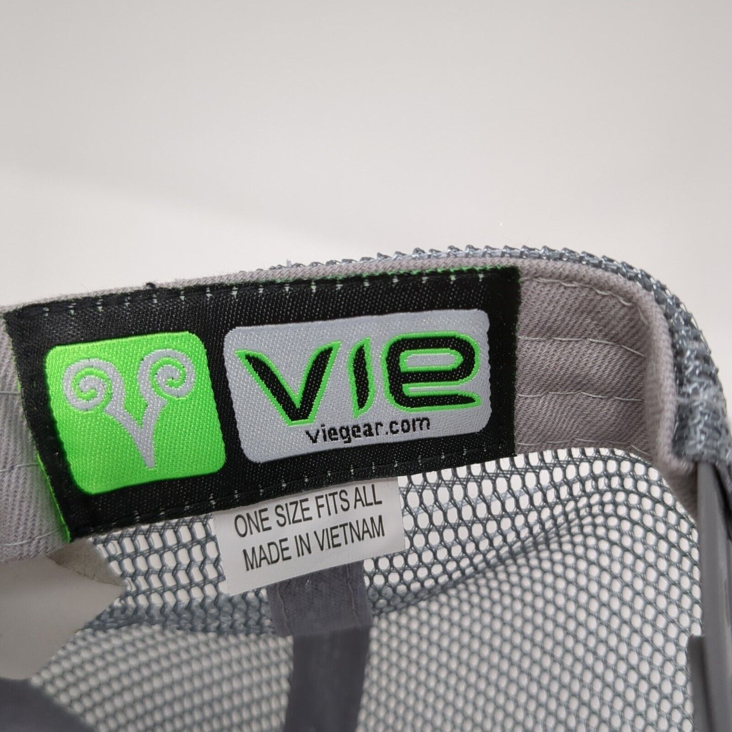 McCally Wood Snapback Trucker Hat Gray One Size Adjustable Mesh Back Vie Gear