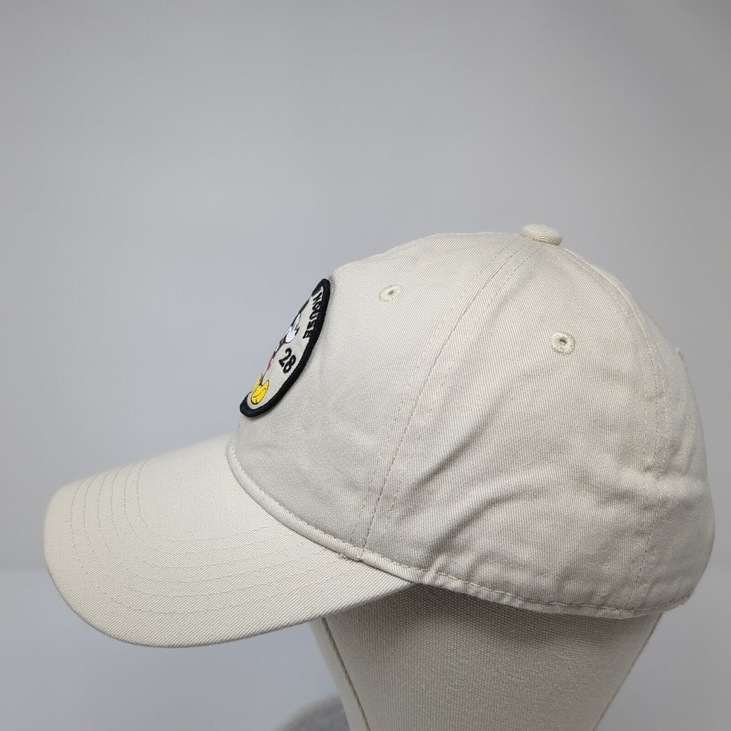 Mickey Mouse 1928 Slideback Hat Tan One Size Adjustable Embroidered Disney