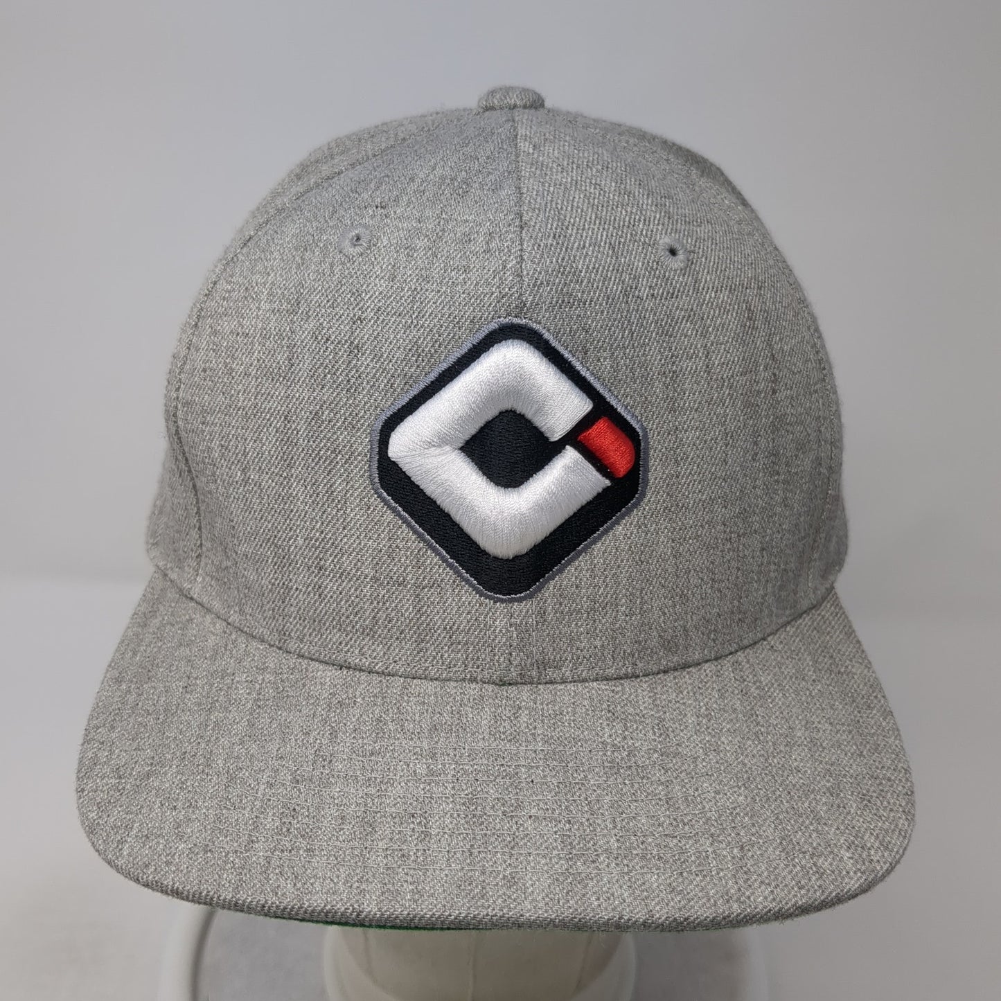 Odi Snapback Hat Gray One Size Adjustable Embroidered The Classics Yupoong
