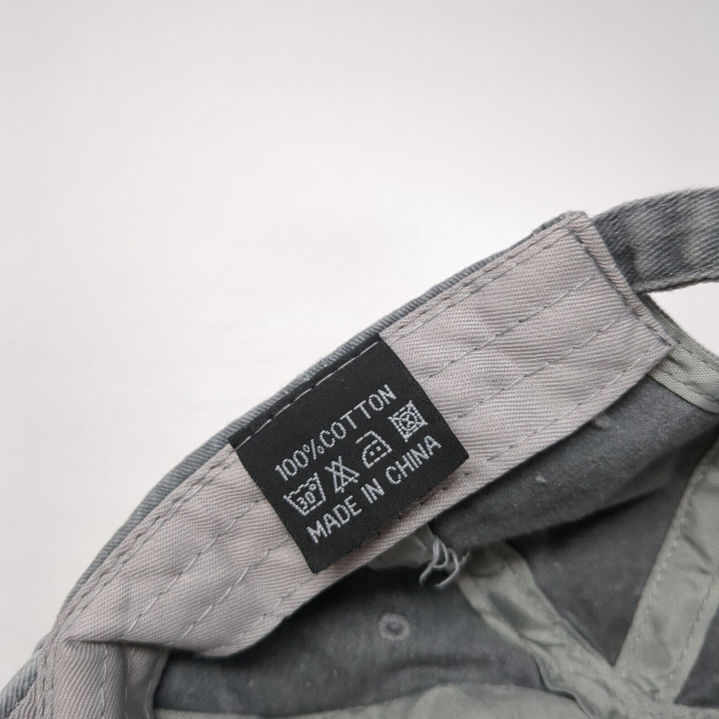 Unbranded Slideback Hat Gray Youth One Size Adjustable Solid Blank