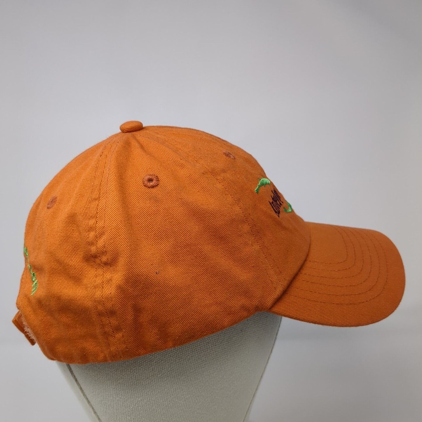 Antelope Creek Lodge Strapback Hat Orange OS Adjustable Embroidered The Fly Shop