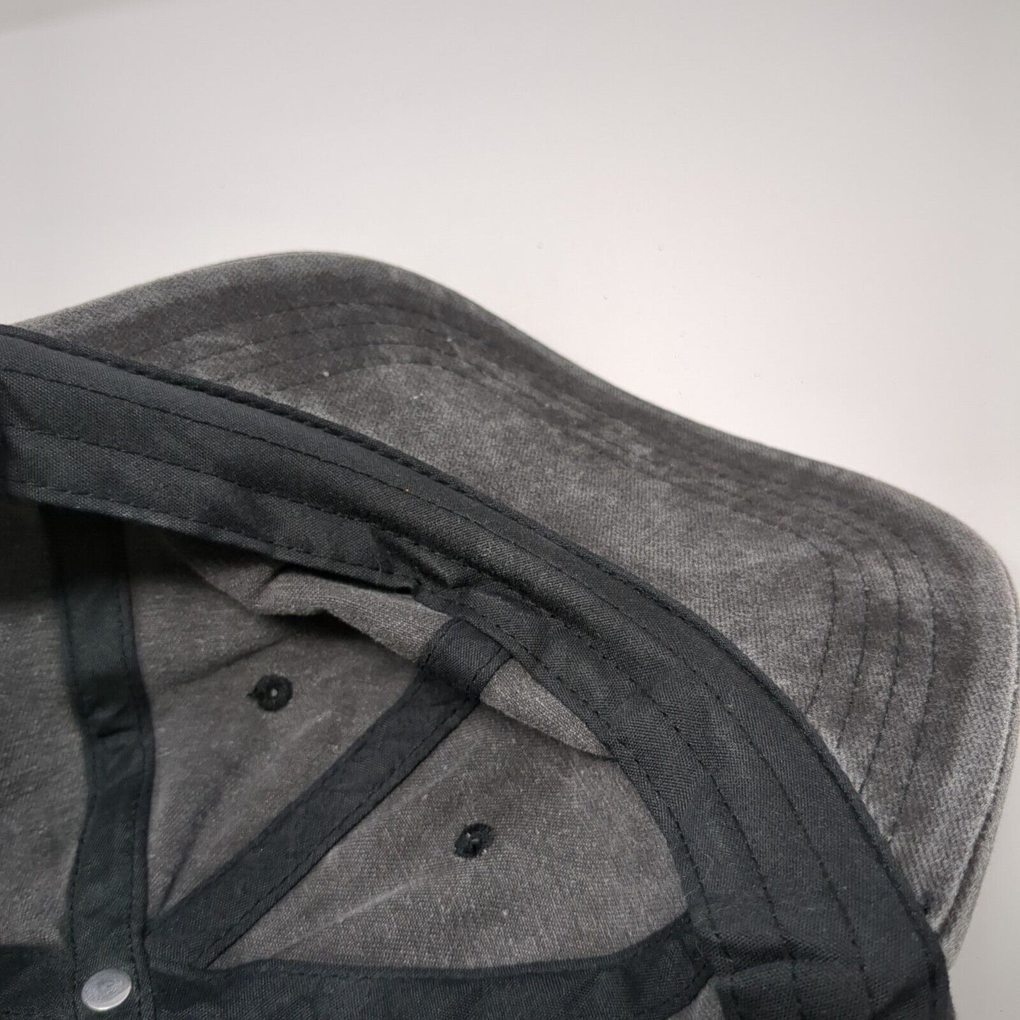 Love Slideback Hat Gray One Size Adjustable 6 Panel Vented Holes Cotton