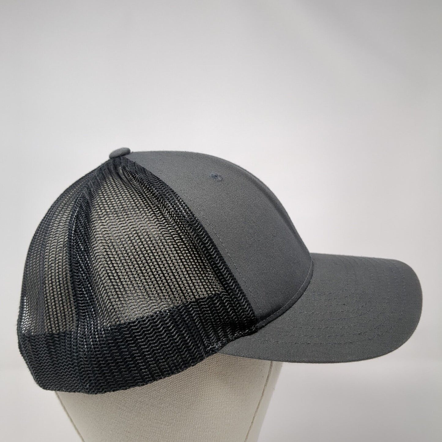 Arlo G Lott Trucking Inc Snapback Trucker Hat Gray M/L Mesh Back