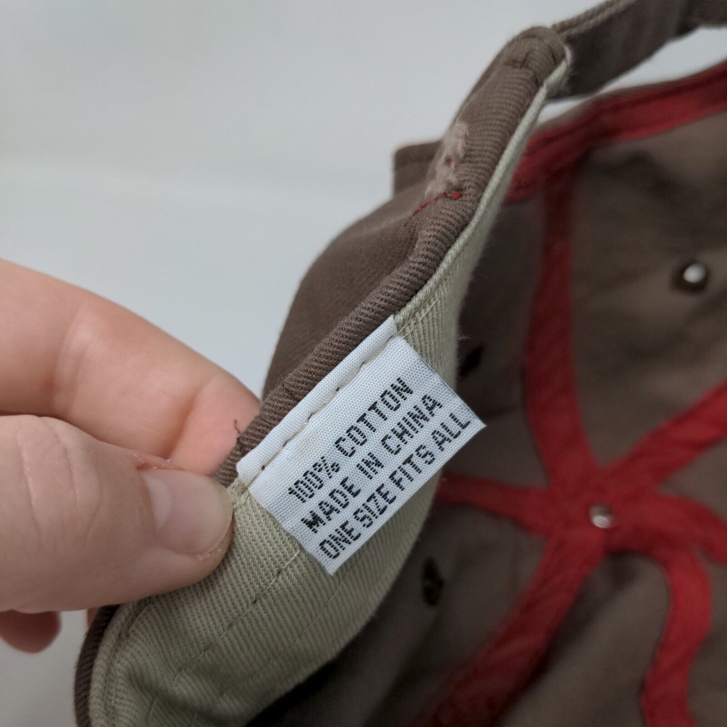 Gettin' Close Slideback Hat Brown OSFA Adjustable Embroidered Distressed Cotton
