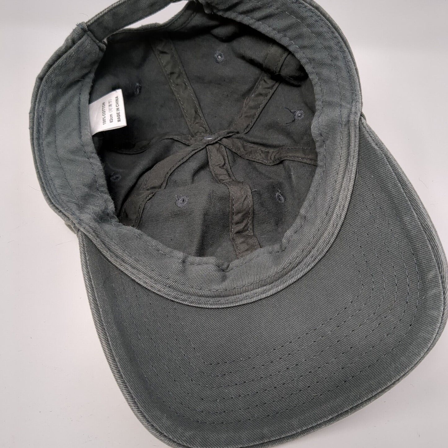 Ubranded Slideback Hat Gray One Size Adjustable Vented Holes 6 Panel Blank