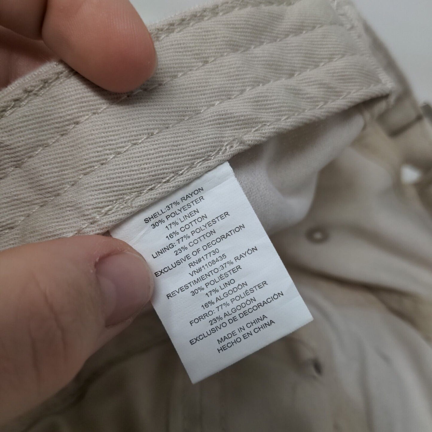 Unbranded Slideback Hat Tan One Size Adjustable Solid 6 Panel Blank