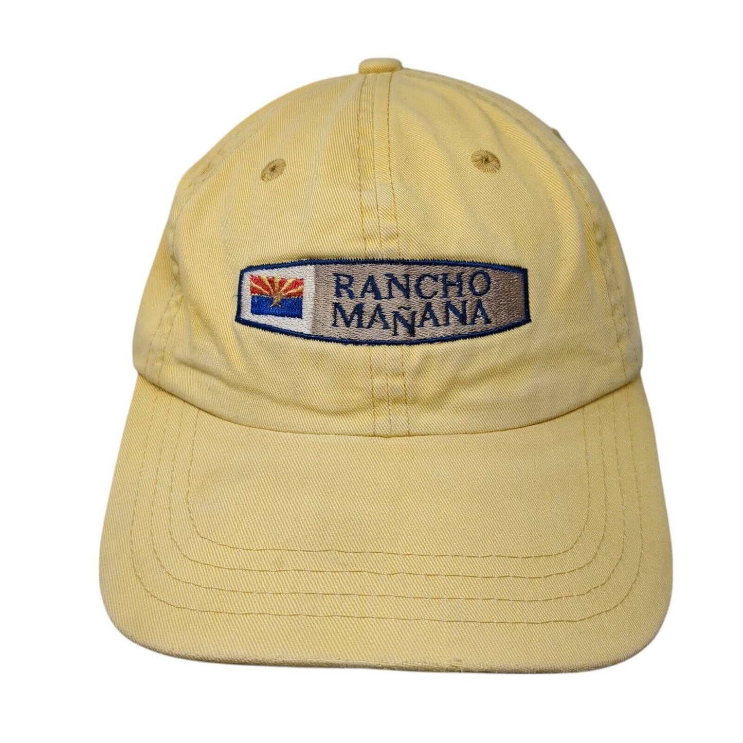 Rancho Mañana Slideback Hat Yellow One Size Adjustable Embroidered Imperial