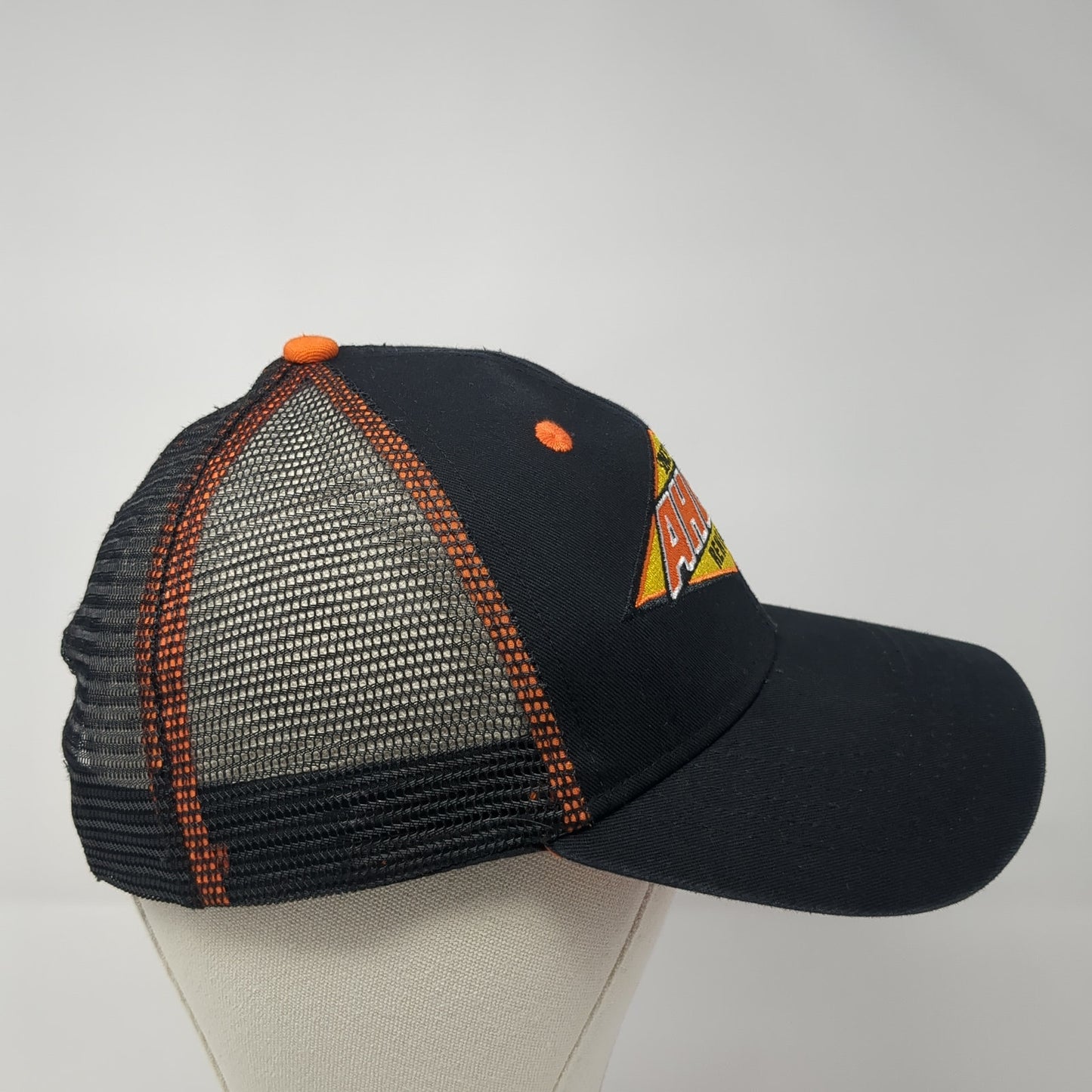 Ahern Rentals Snapback Mesh Back Trucker Hat Black One Size Adjustable