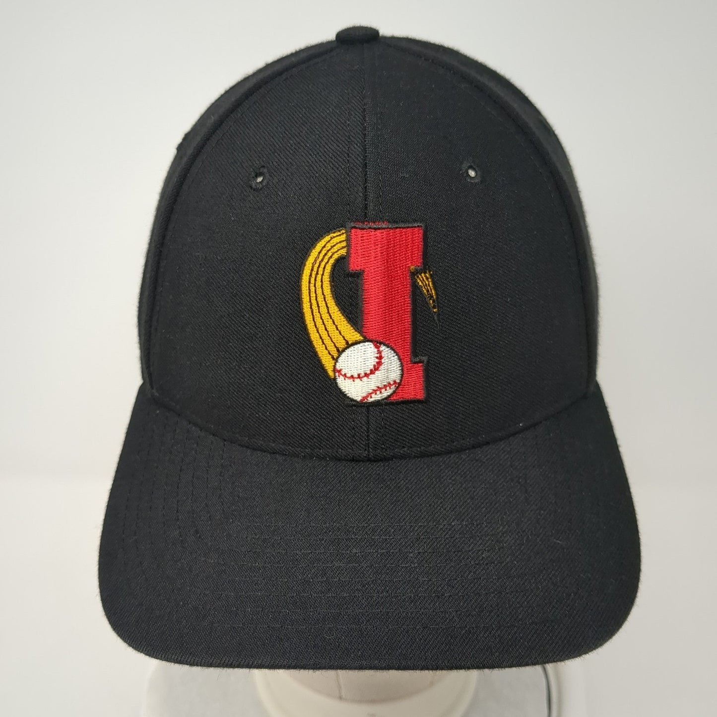 Richardson Strapback Hat Black Large Adjustable Embroidered Logo Baseball