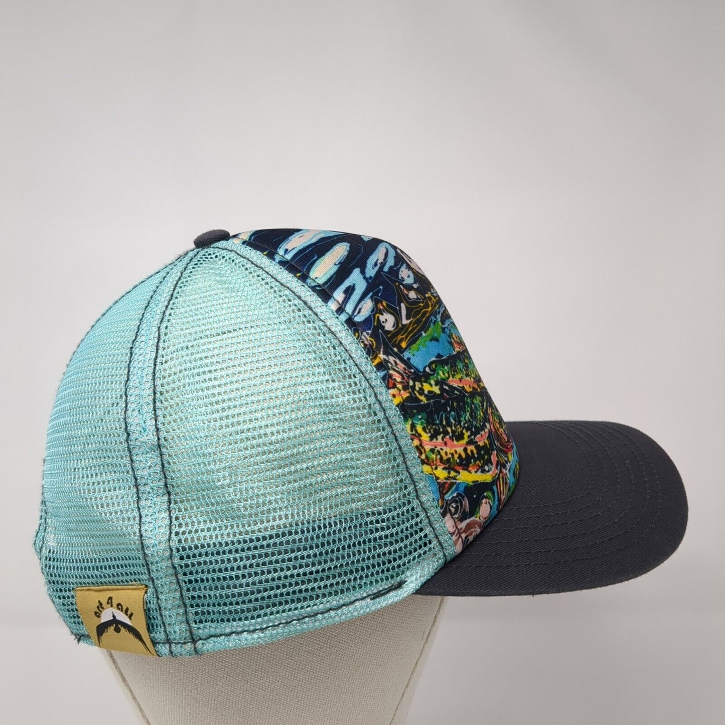 Art by Abby Pafratth Snapback Trucker Hat Multicolor OS Adjustable Mesh Back