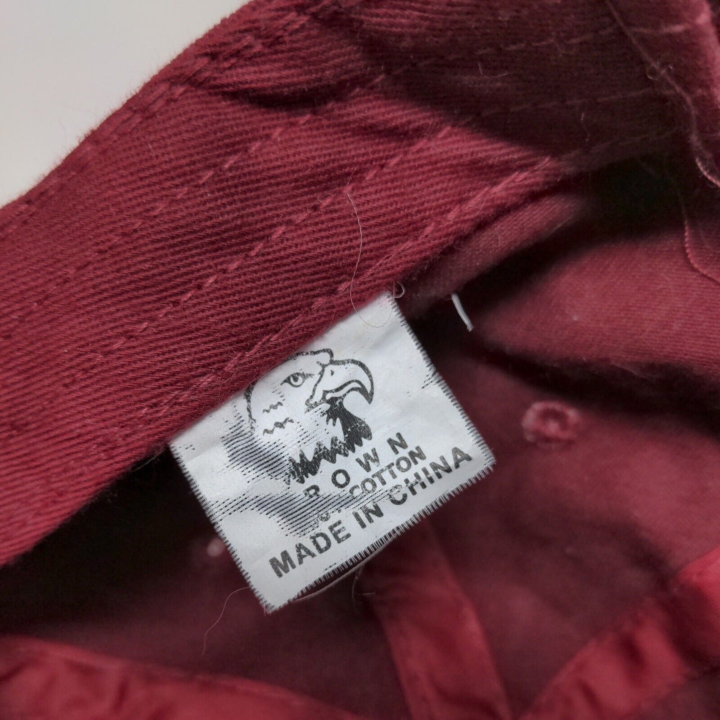 Cloud Wars Slideback Hat Red Burgundy One Size Embroidered 6 Panel
