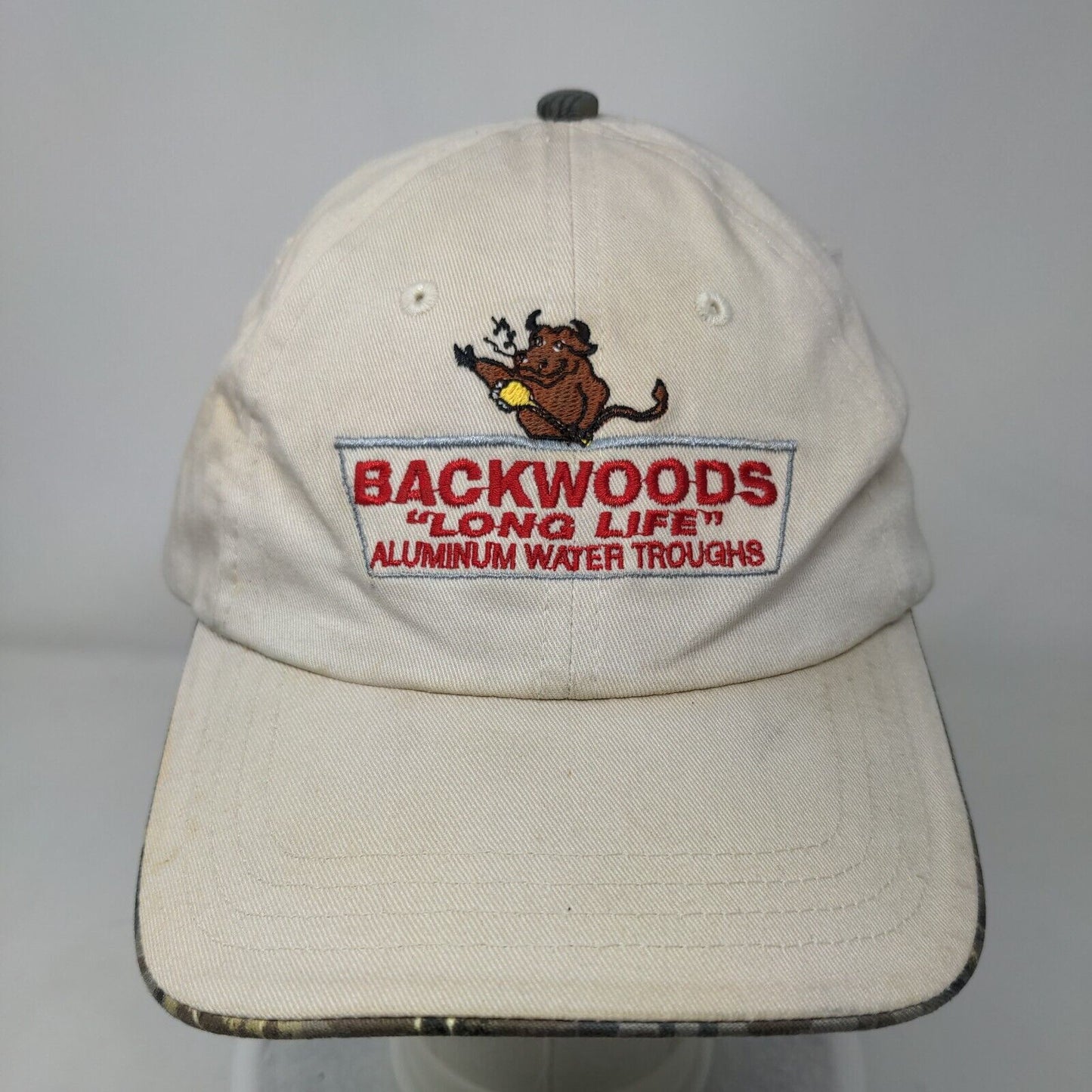 Backwoods Long Life Aluminum Water Troughs Slideback Hat Tan OSFA 6 Panel