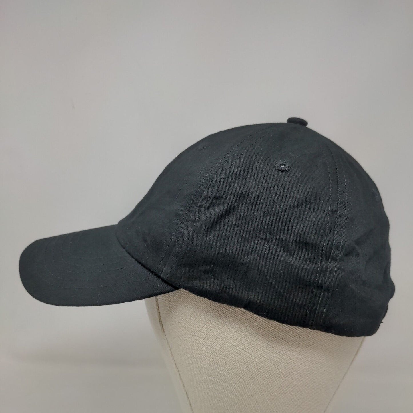 Peloton Women's Slideback Hat Black Embroidered Logo Floral Flowers