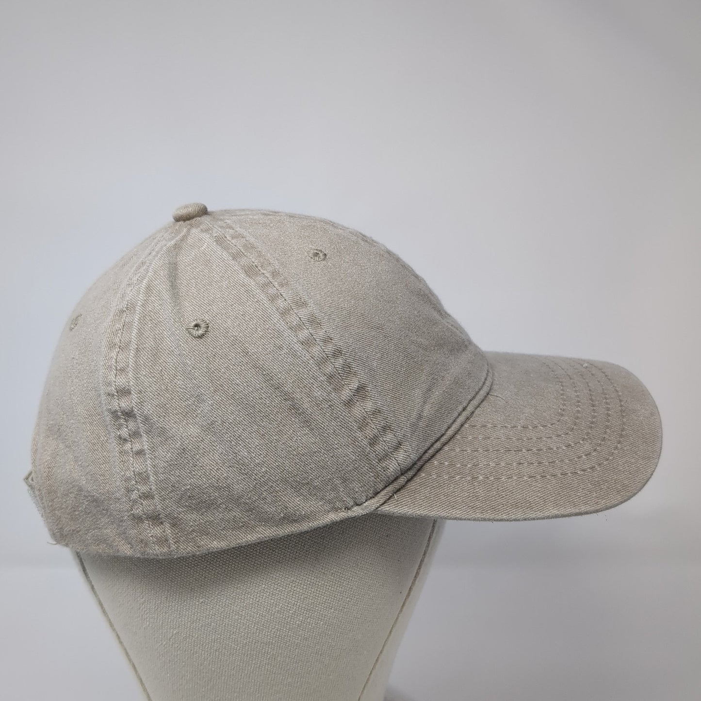 Unbranded Strapback Baseball Cap Brown One Size Adjustable 6 Panel Blank