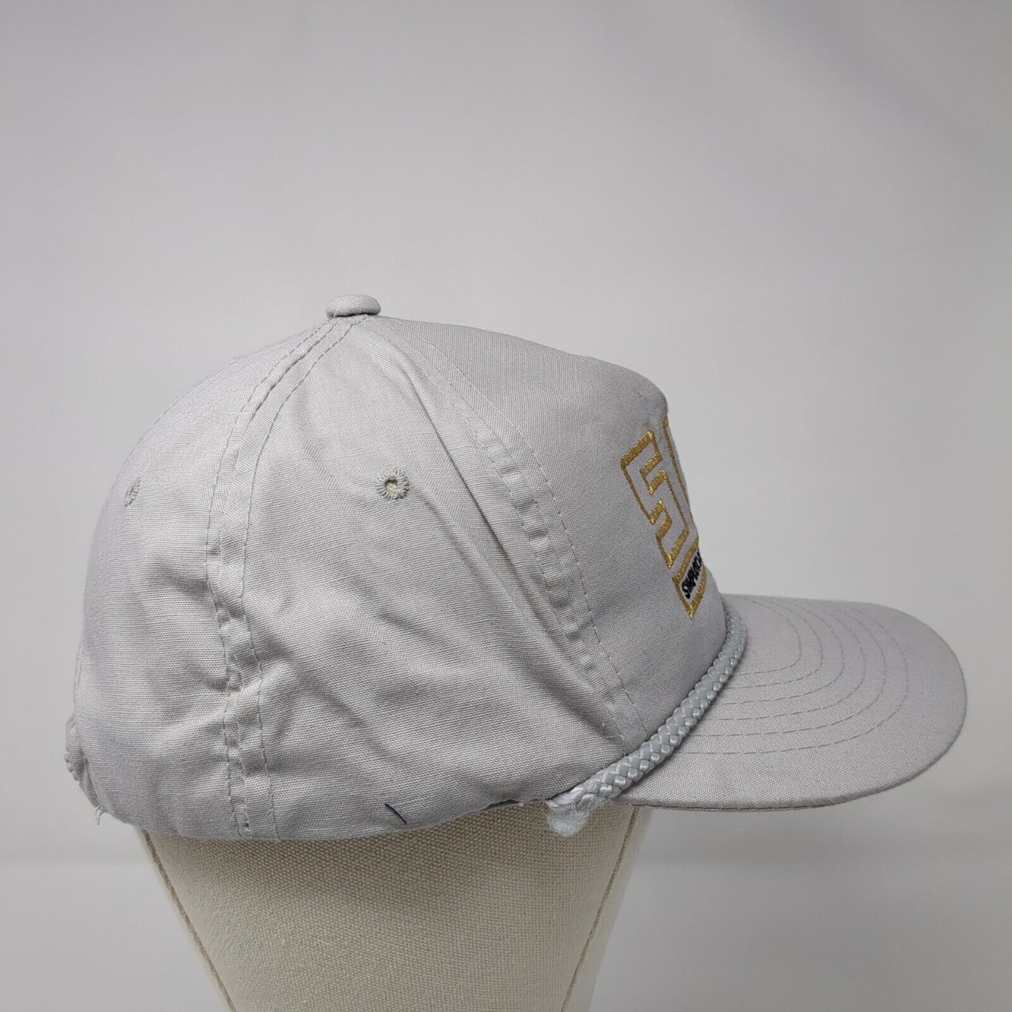 SCI Simplot Construction Inc. Snapback Rope Hat Gray OSFA Embroidered