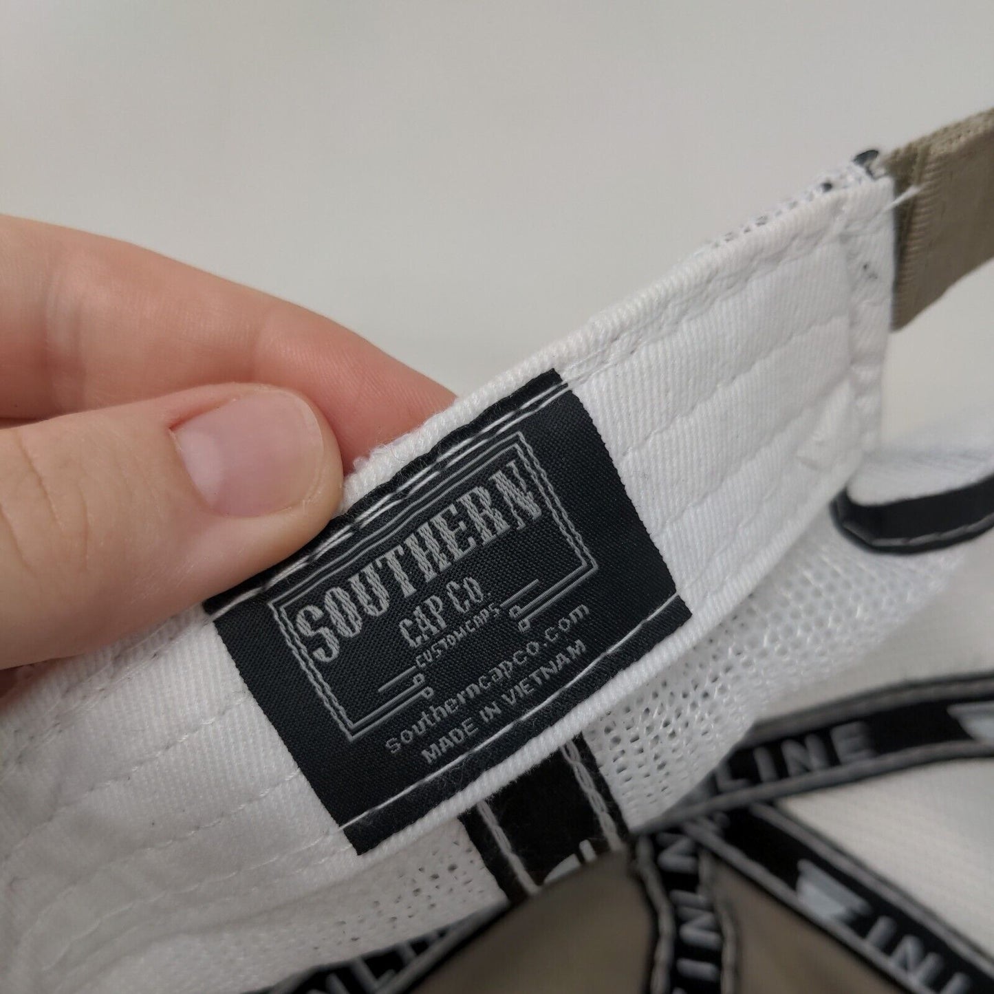 Inline Lighting Electrical Strapback Mesh Back Trucker Hat Tan One Size