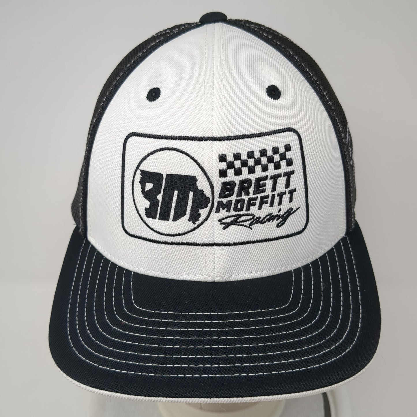 Brett Moffitt Racing Fitted Baseball Cap Black 8 Mesh Back Pacific Headwear