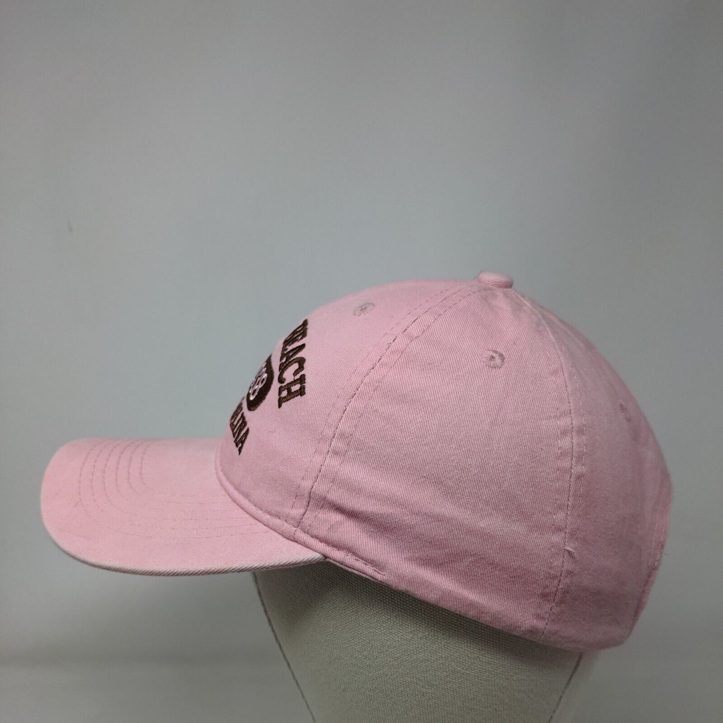 Myrtle Beach South Carolina Est. 1938 Strapback Hat Pink OSFA Embroidered ESY