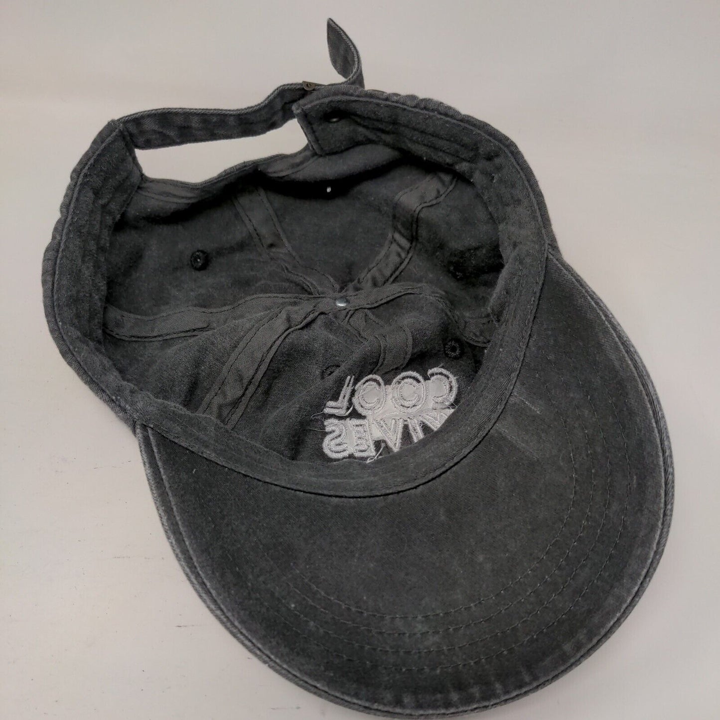 Cool Wives Club Slideback Hat Gray One Size Adjustable Embroidered 6 Panel