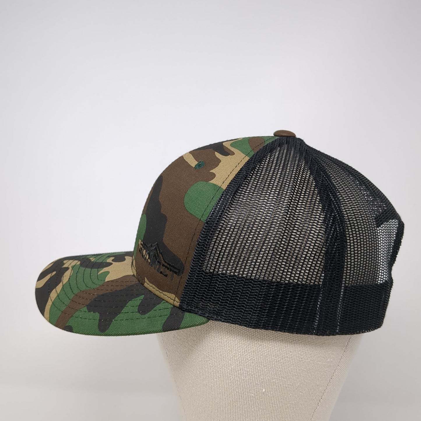 Summit Snapback Mesh Back Trucker Hat Multi Camo One Size Richardson