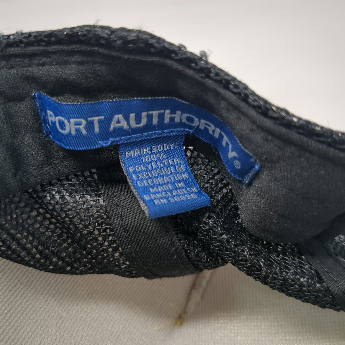 Port Authority Trucker Hat Black Blue Wave Graphic One Size PNW Paw Patch Hat