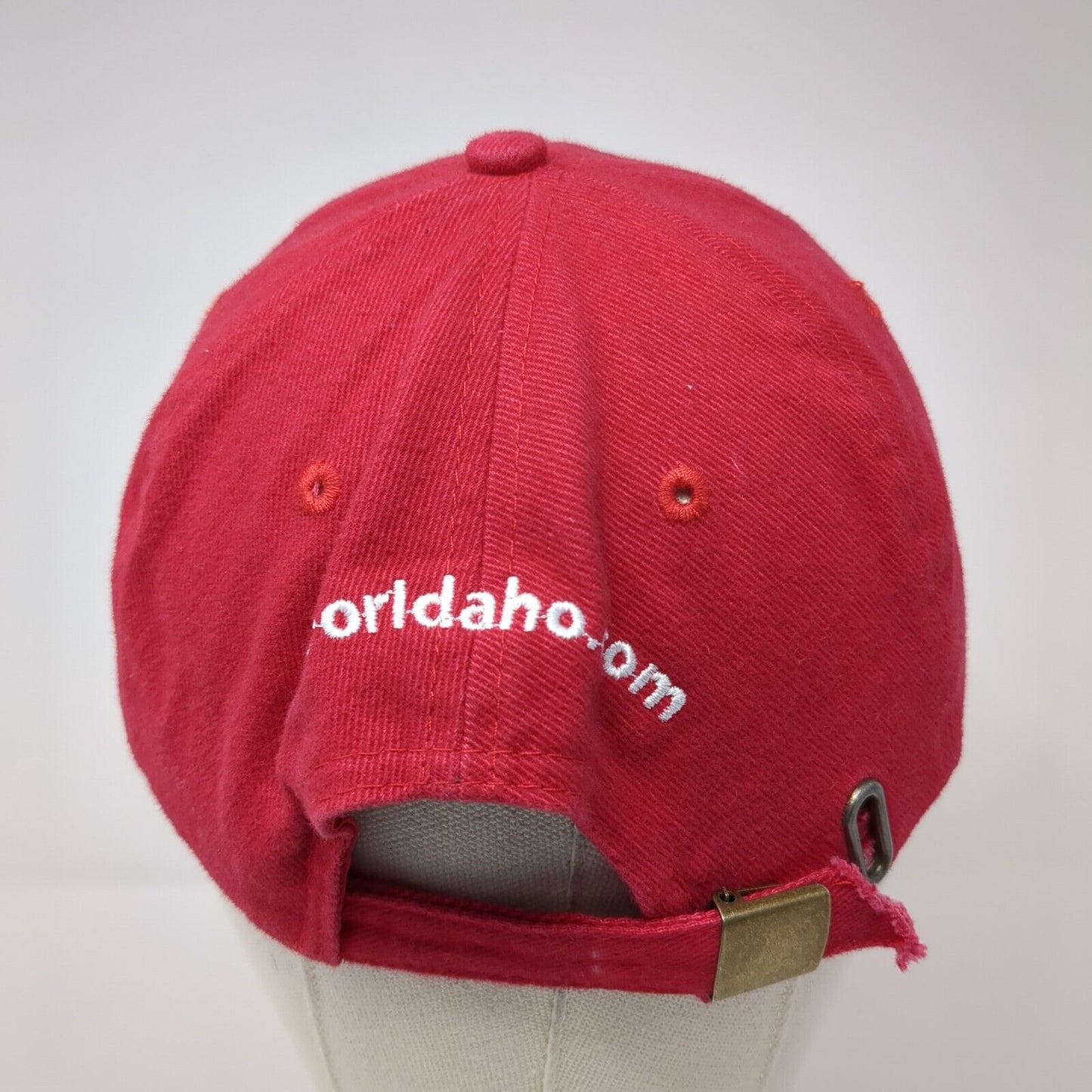 Humphreys Governor Slideback Hat Red One Size Adjustable Port & Company Cotton