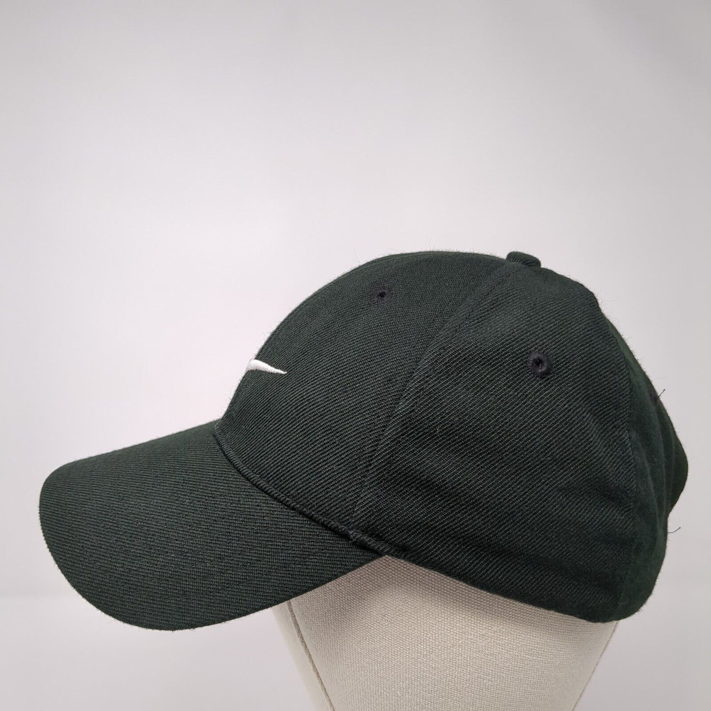 Nike Swoosh Strapback Hat Black One Size Adjustable 6 Panel Just Do It