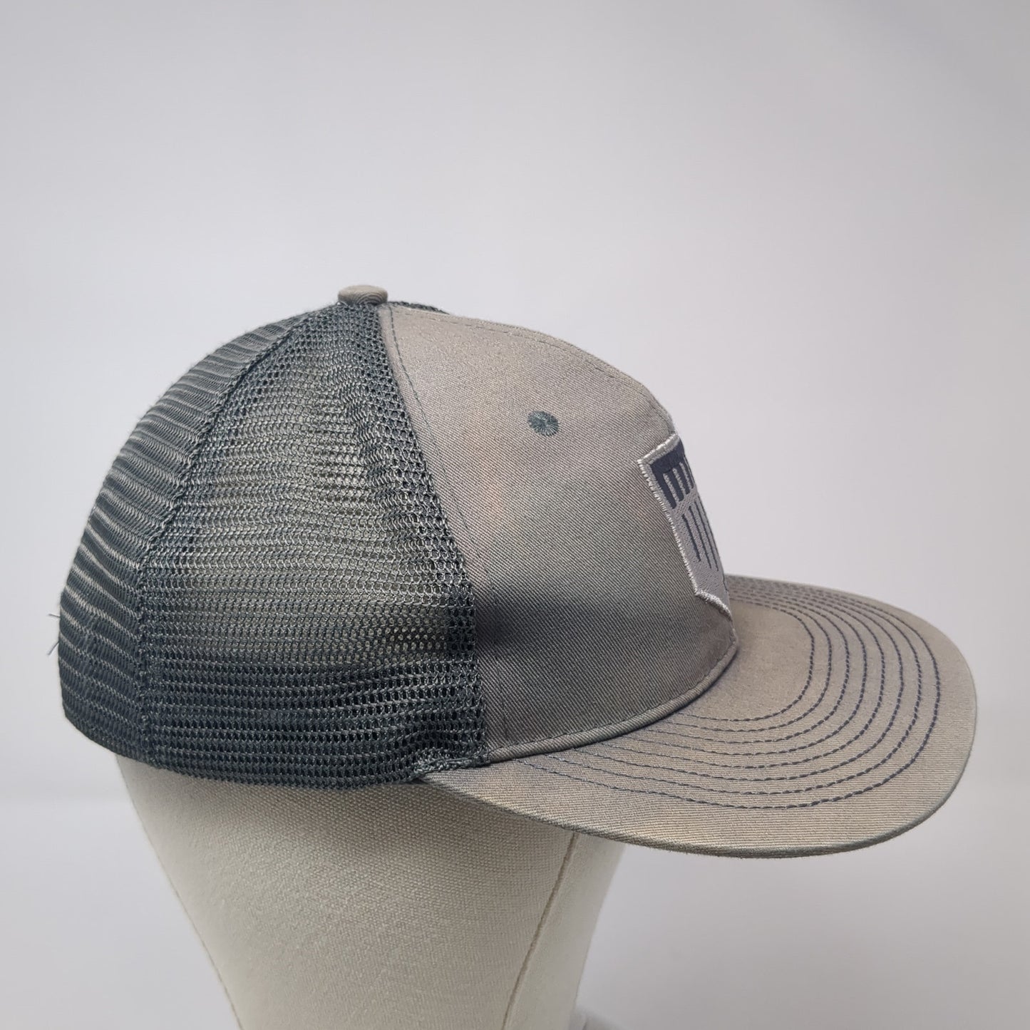 Plate Crate Snapback Trucker Hat Gray One Size Adjustable Embroidered Mesh Back