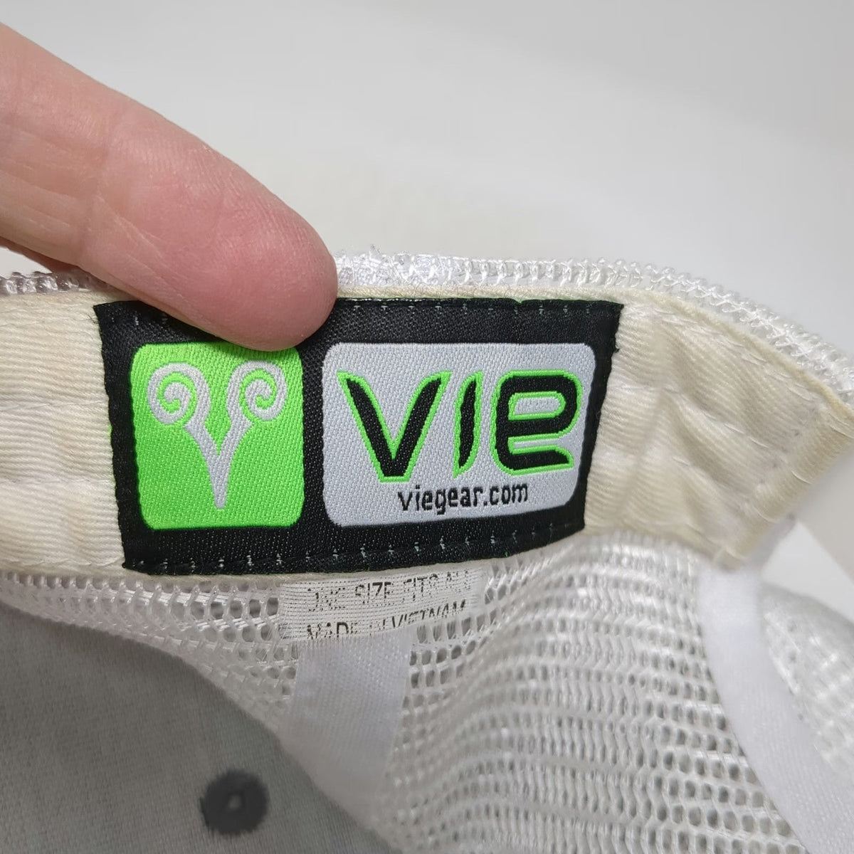 Vie Trucker Hat Gray One Size Mesh Snapback Valley Ag Mountain Logo Agriculture