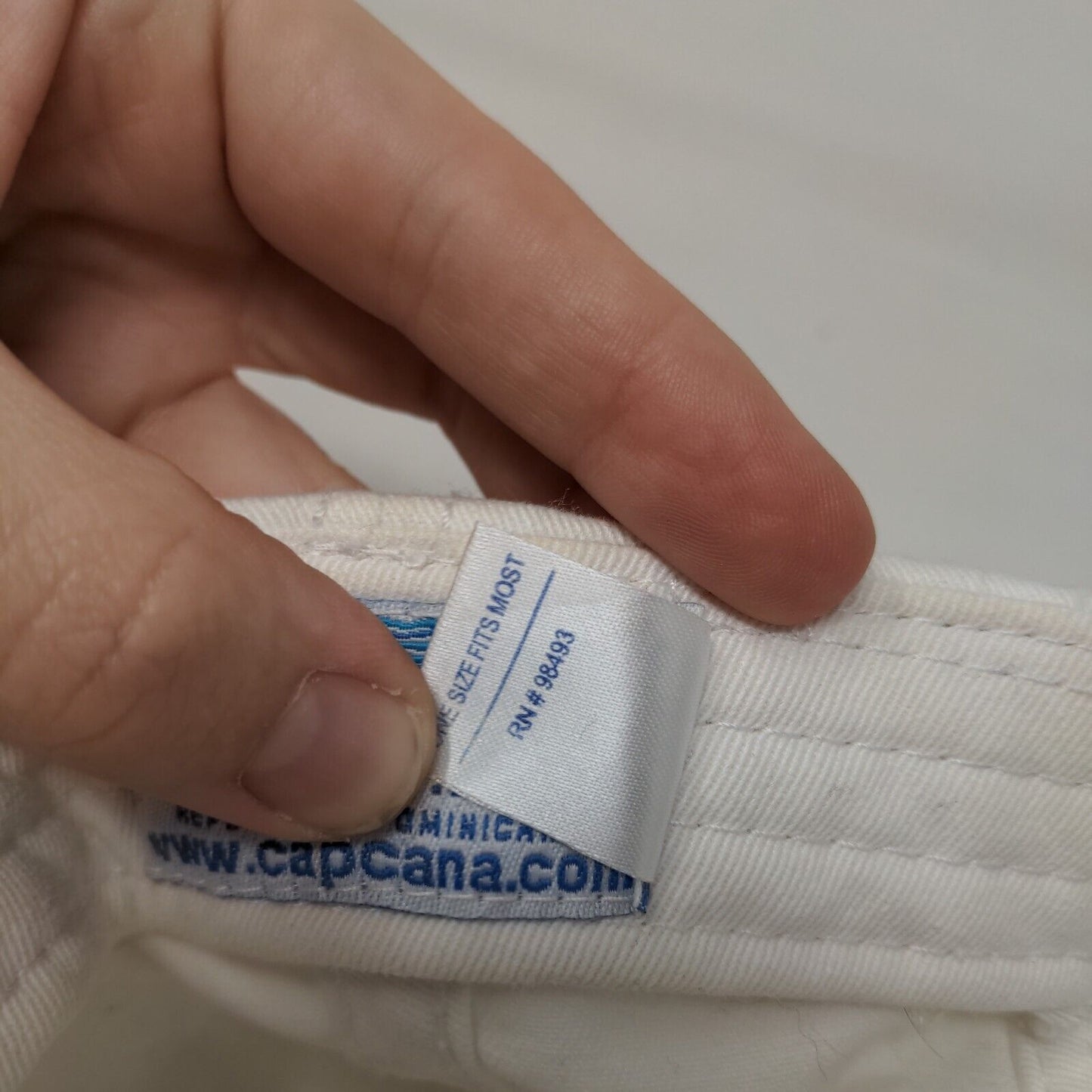 Marina Cap Cana Republica Dominicana Strapback Hat White OSFM Embroidered