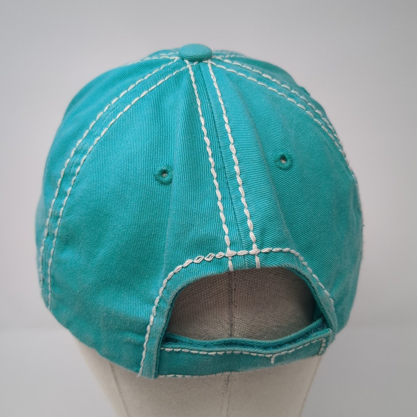 Wild & Free Strapback Baseball Cap Blue One Size Adjustable Embroidered KB ETHOS