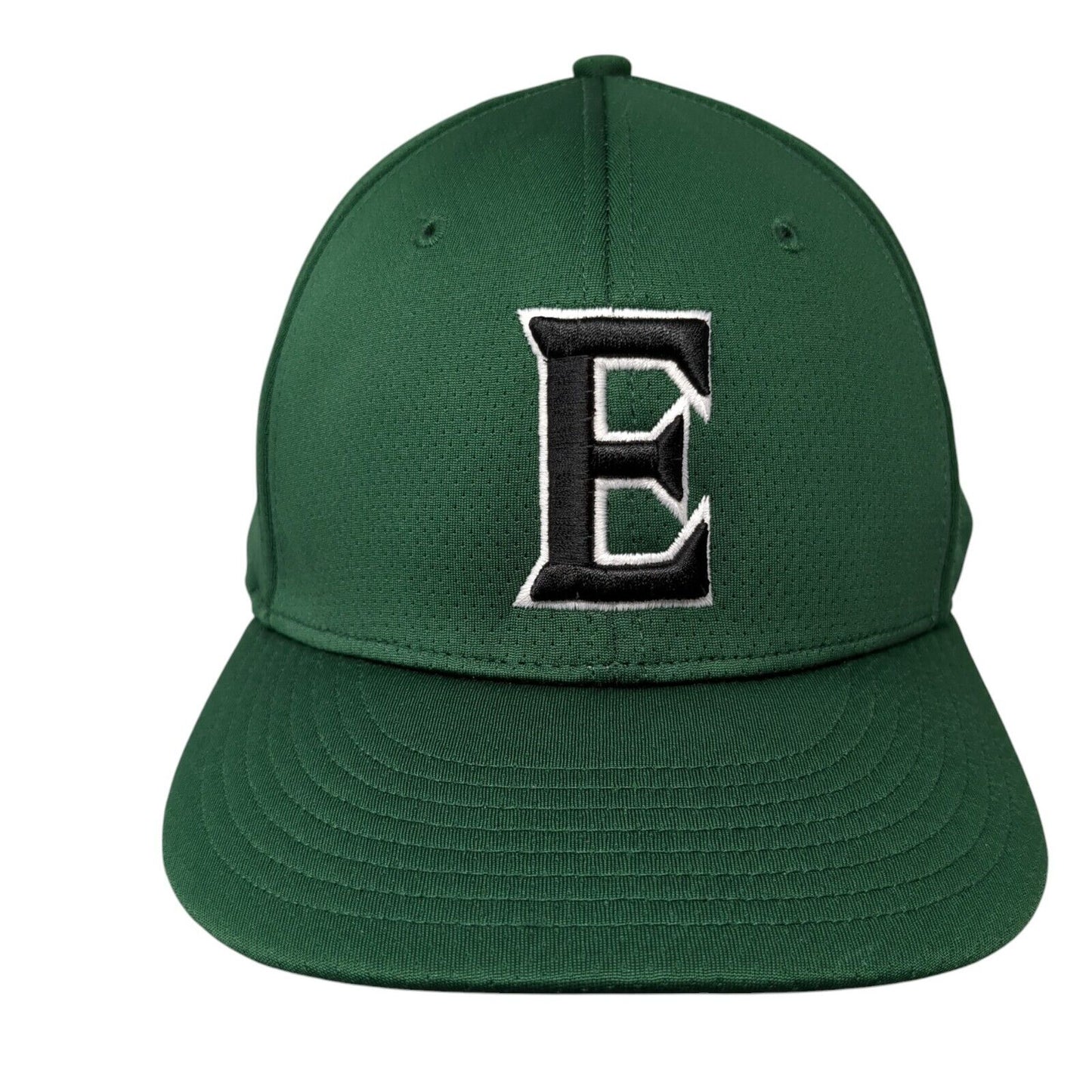 E Mustangs Fitted Hat Green L-XL Embroidered 6 Panel Richardson Matrix