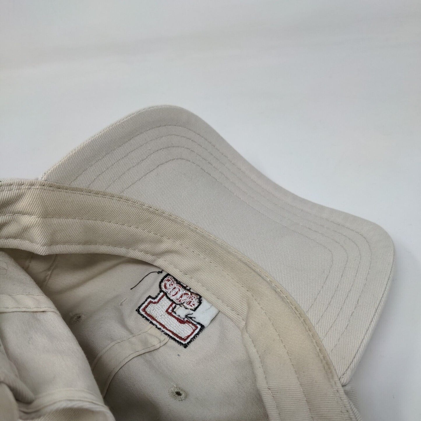 Golf Slideback Hat Tan One Size Adjustable Embroidered 6 Panel Pukka