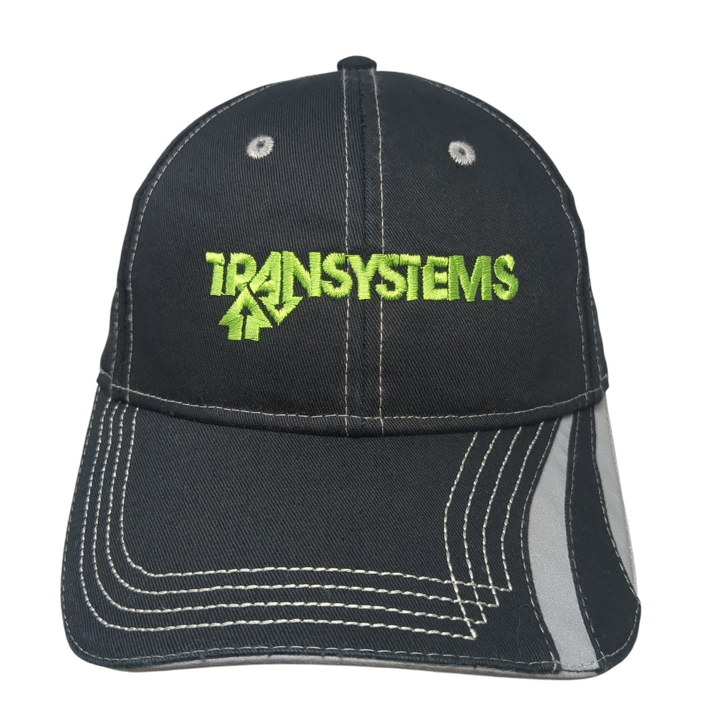 TranSystems Strapback Hat Black One Size Embroidered Cap America Outdoor