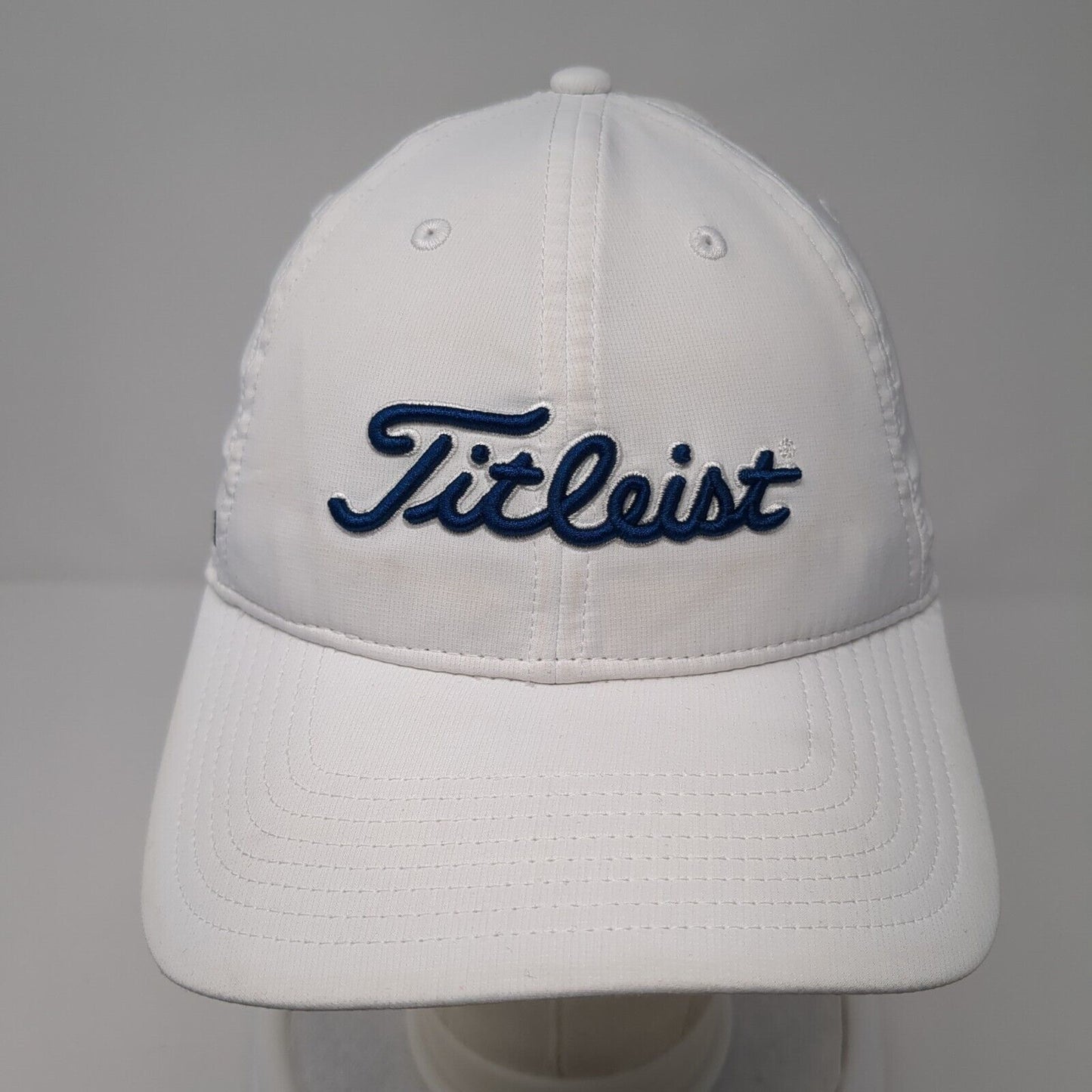 Titleist Pro V1 Strapback Golf Hat White One Size Embroidered 6 Panel