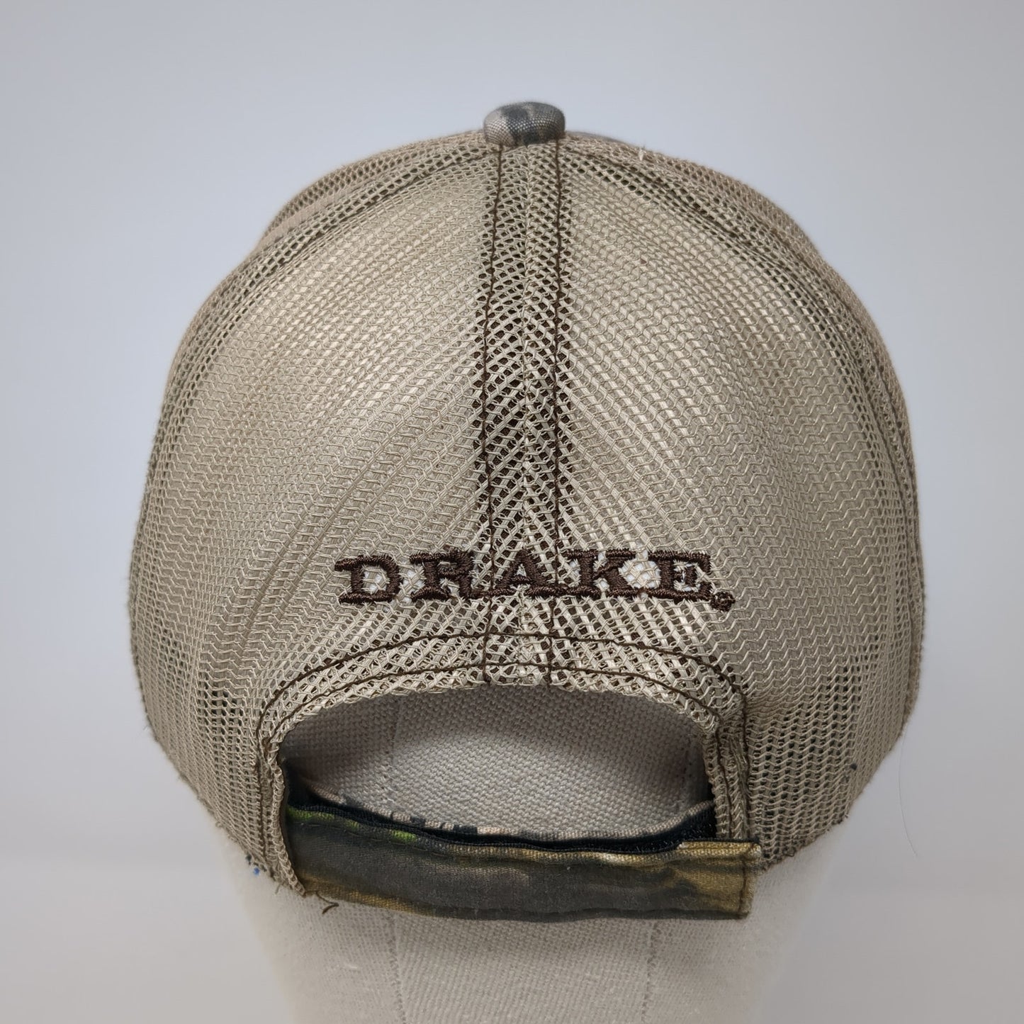 Drake Strapback Trucker Hat Multicolor One Size Mesh Back Camo Hunting