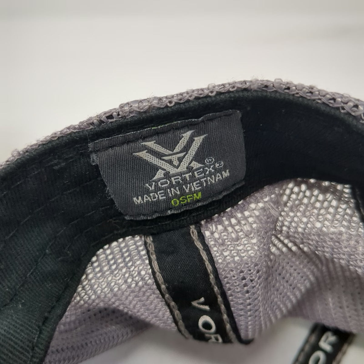 Vortex Trucker Hat Gray One Size Mesh Back Snapback Logo Hunting Shooting Gear