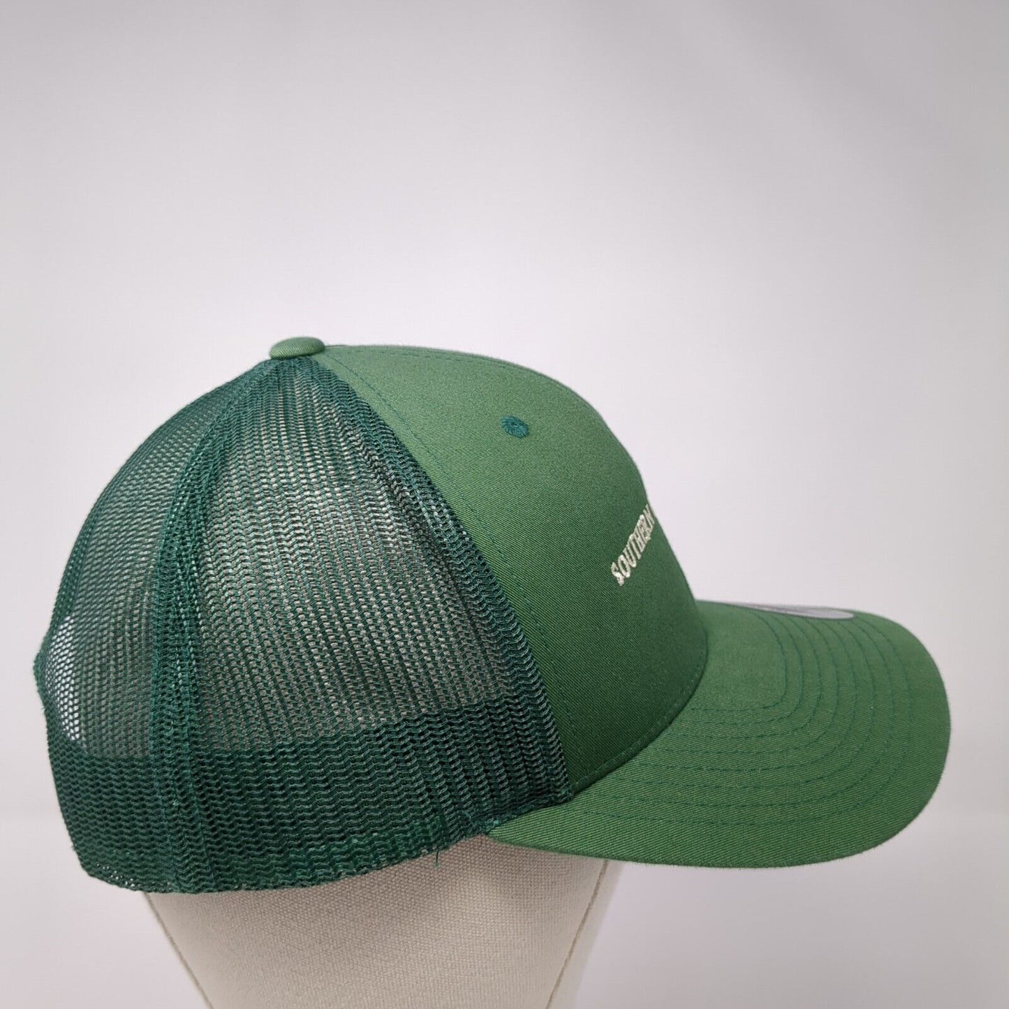 Southern Dream Farm Snapback Trucker Hat Green OS Adjustable Mesh Back Yupoong