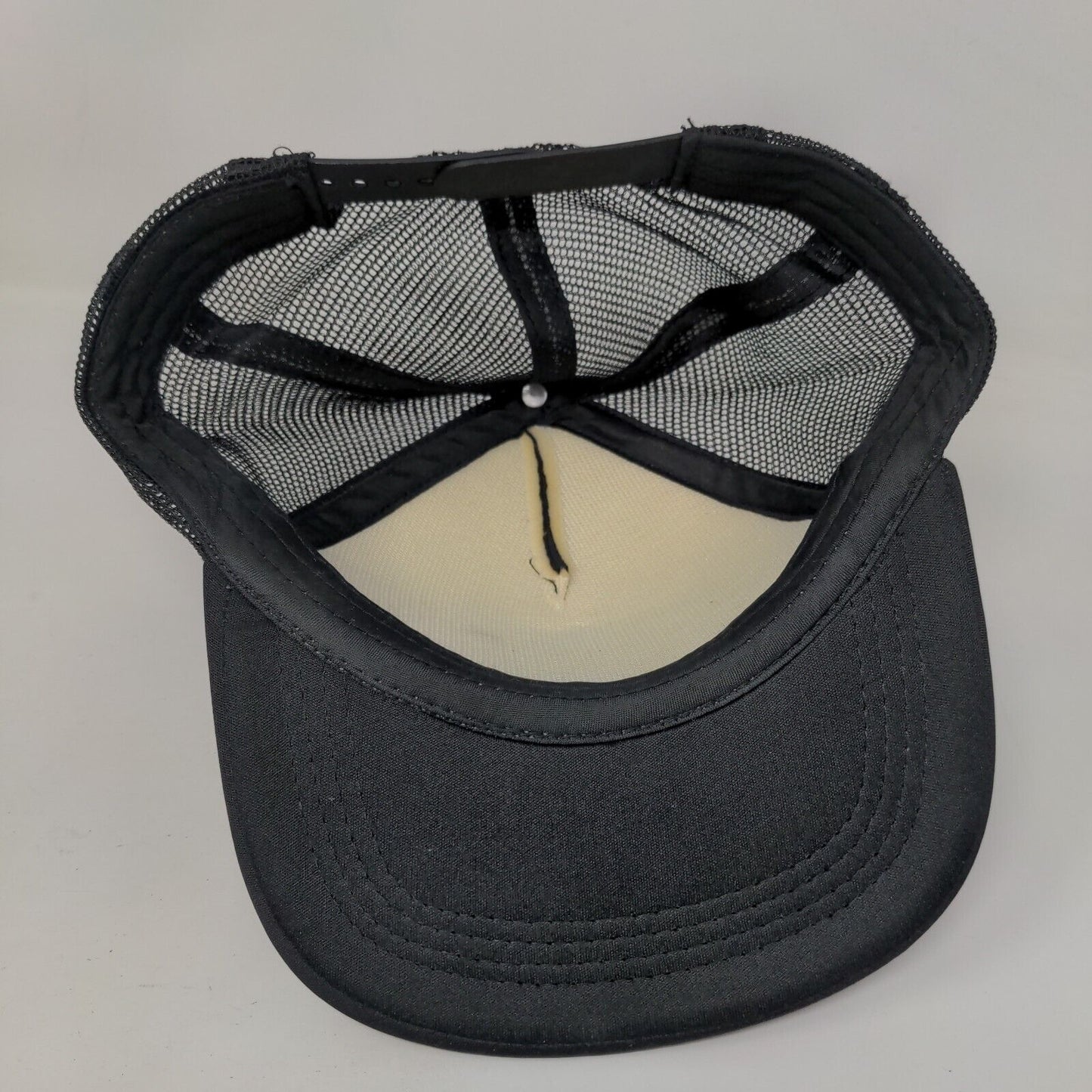 Rainbow Snapback Trucker Hat Black One Size Adjustable Mesh Back Breathable