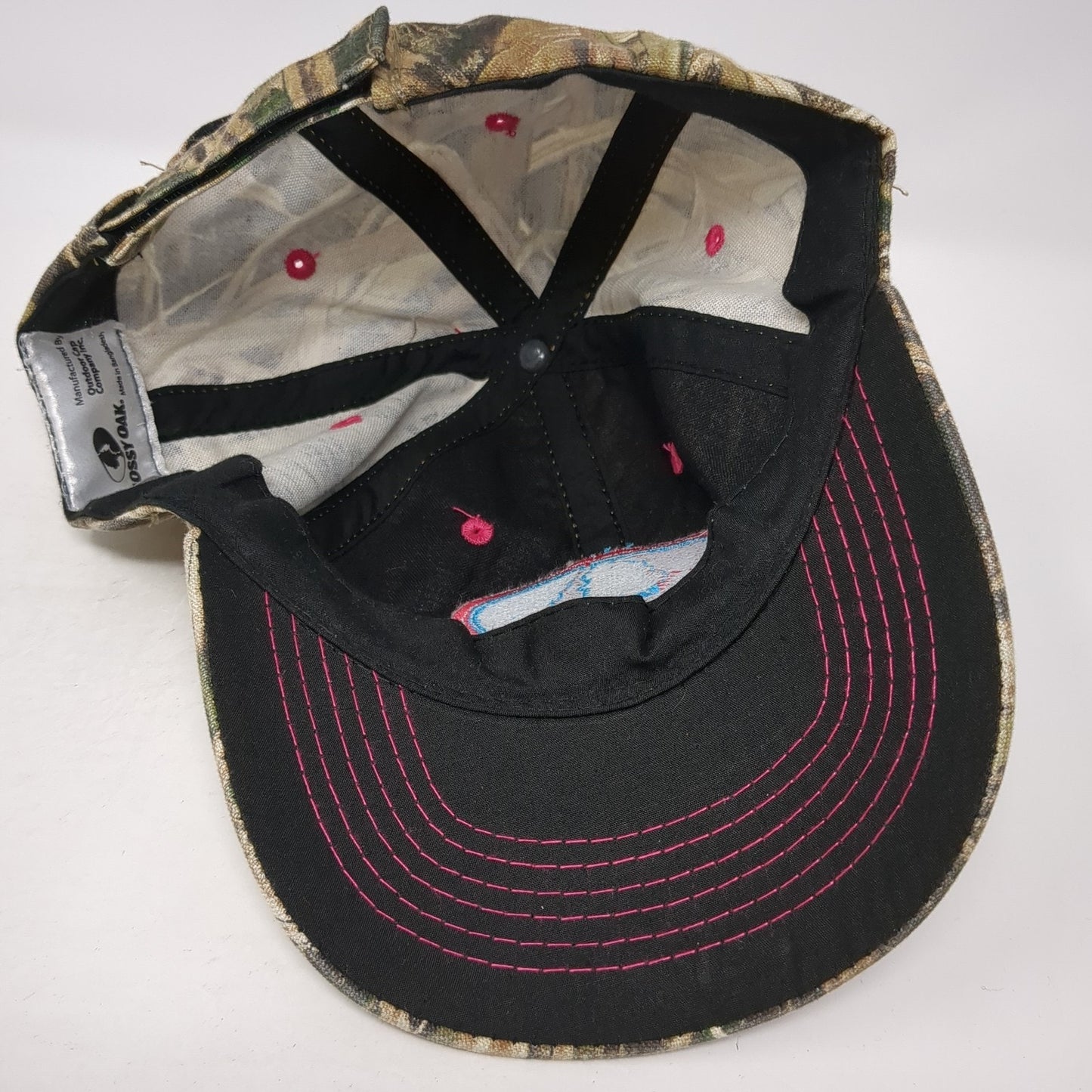 Mossy Oak Logo Strapback Hat Multicolor Camo One Size Hunting Outdoor