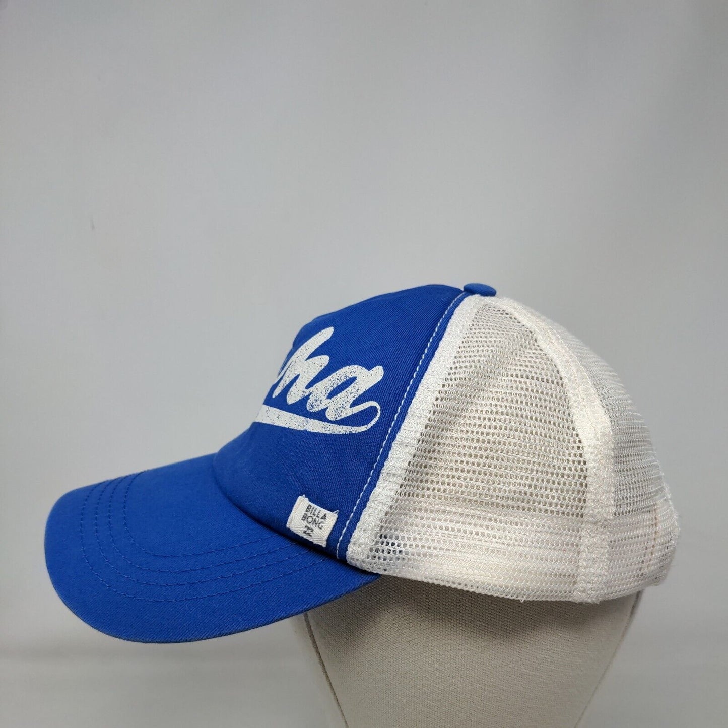 Aloha Snapback Trucker Hat Blue One Size Adjustable Mesh Back Billabong