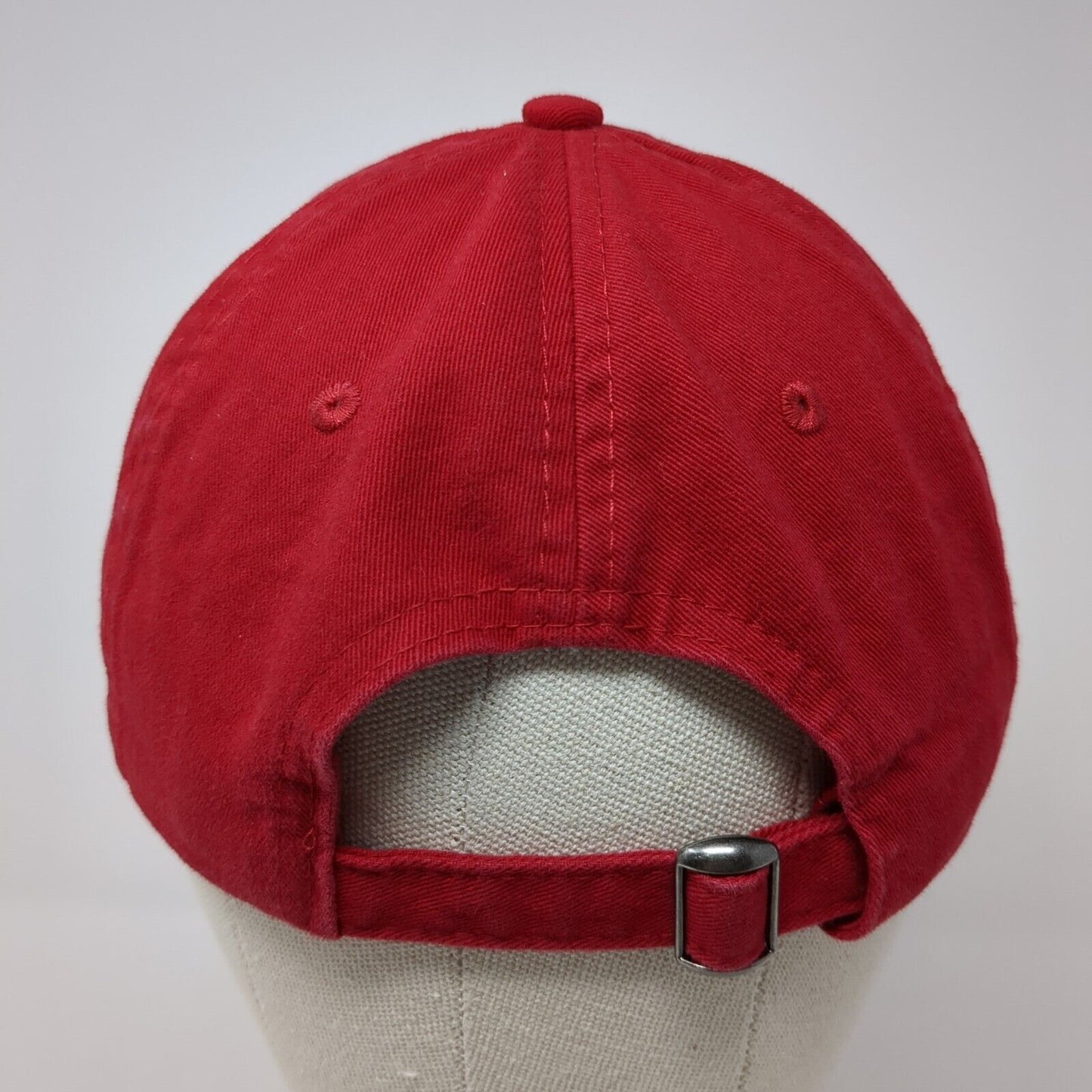 Minnie Mouse Slideback Hat Red One Size Adjustable Embroidered 6 Panel Disney