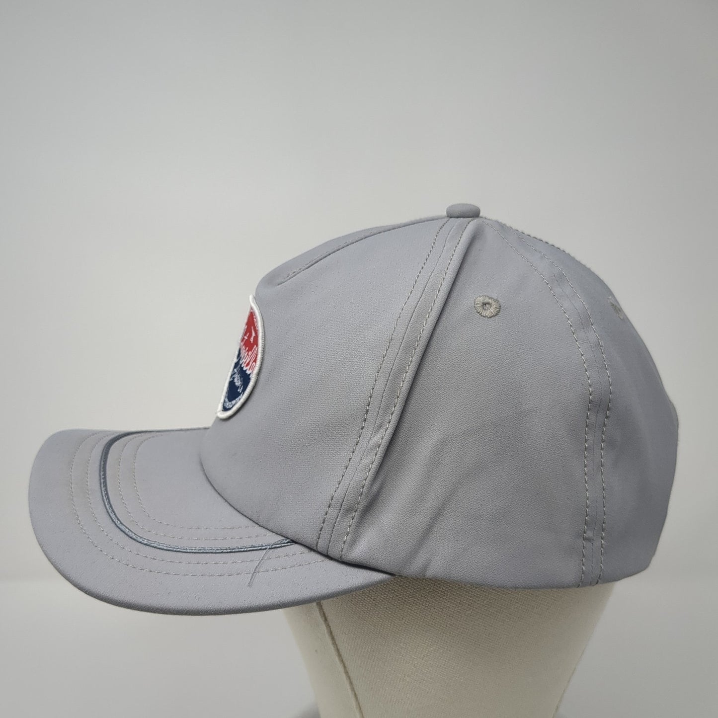 Caterpillar A Tractor Co Patch Snapback Hat Gray One Size Adjustable
