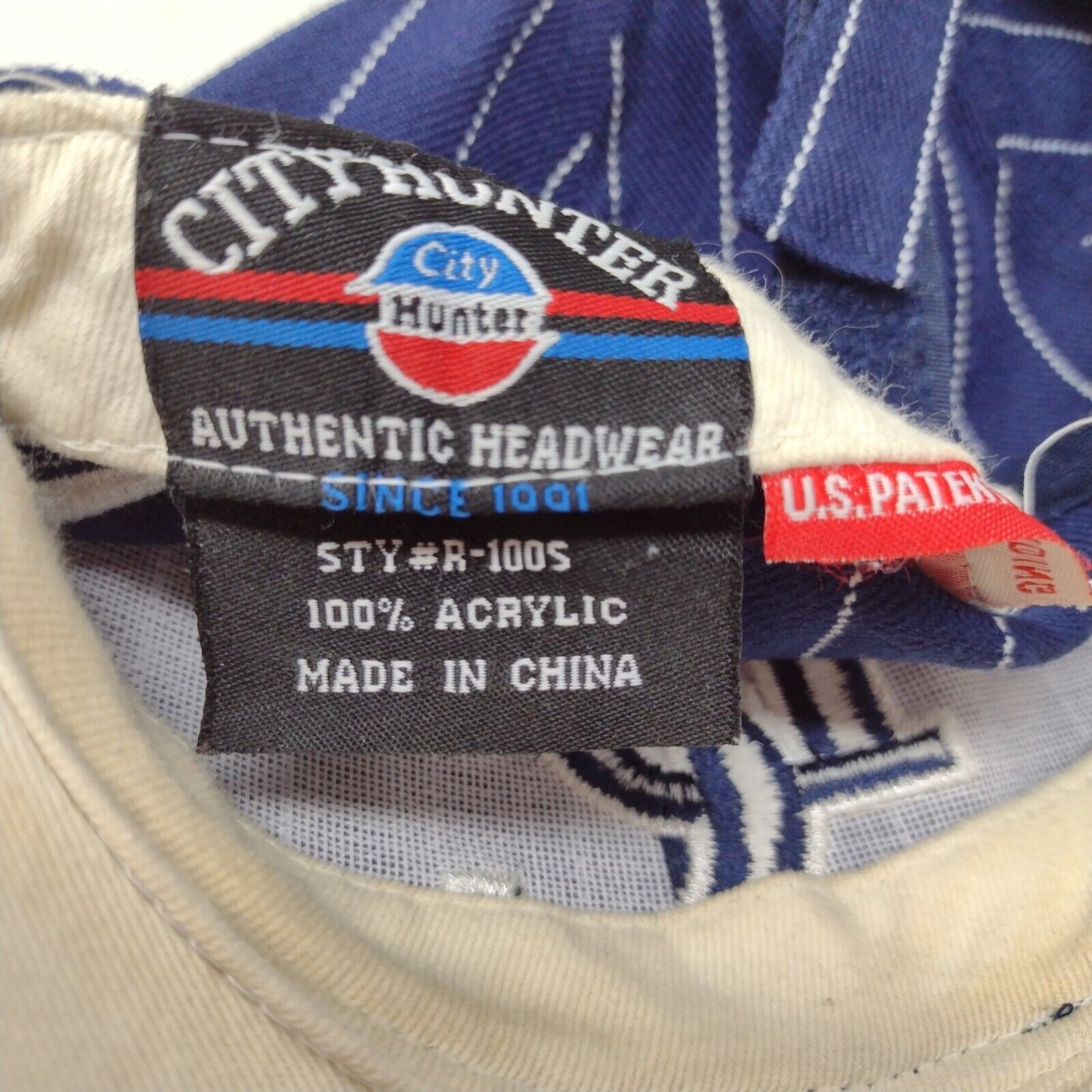 Washington, D.C. Strapback Hat Multi One Size Striped Embroidered